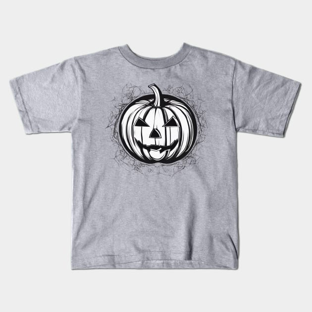 The big pumpkin night Kids T-Shirt by CreativeSun92